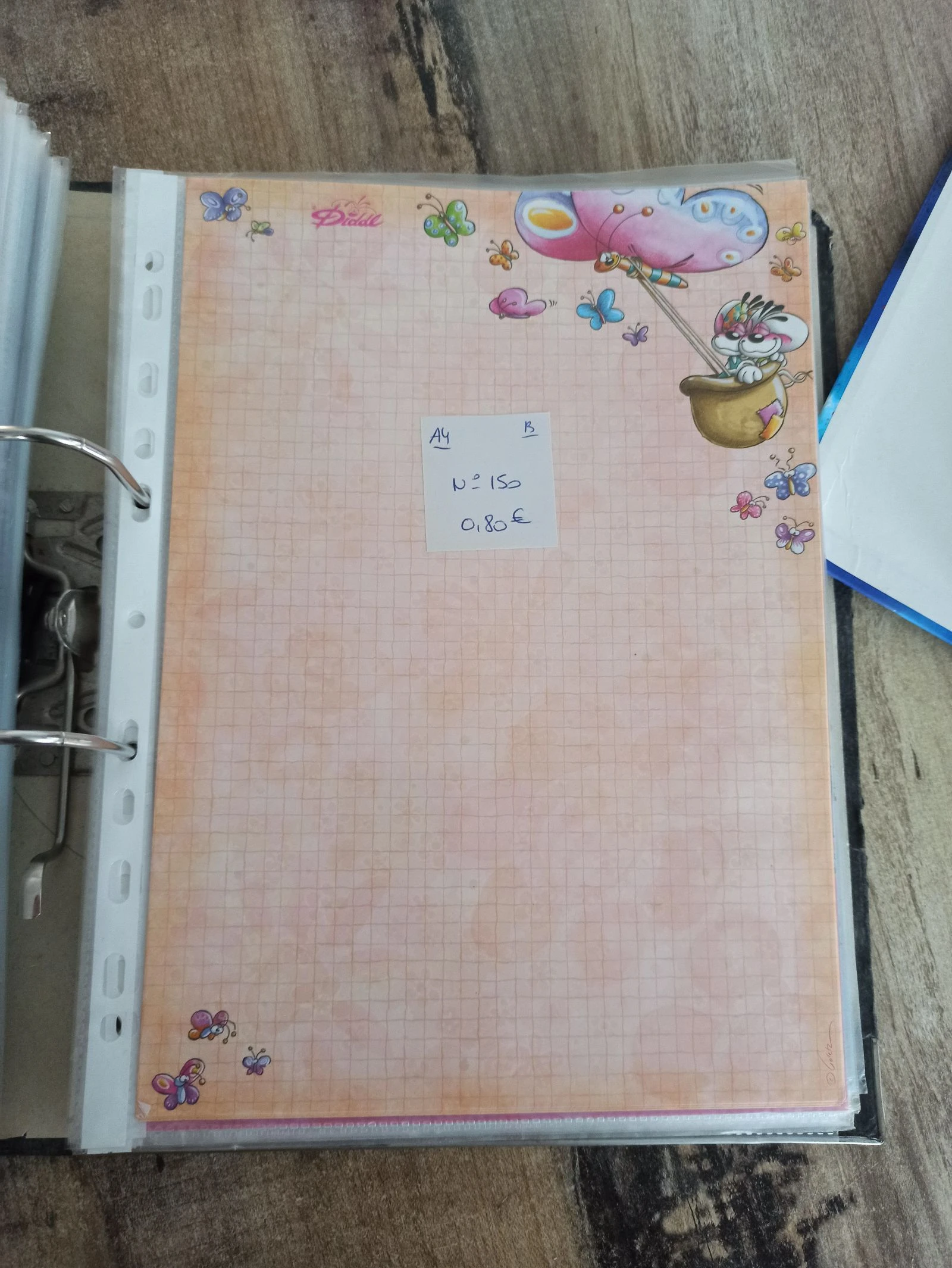Feuille Diddl A4 150 0,80e 